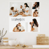 Personalisierter Familienname für Fotocollage Poster (Küche)