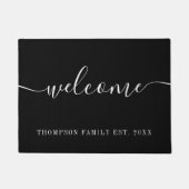 Personalisierter Familienname Fußmatte (Vorderseite)