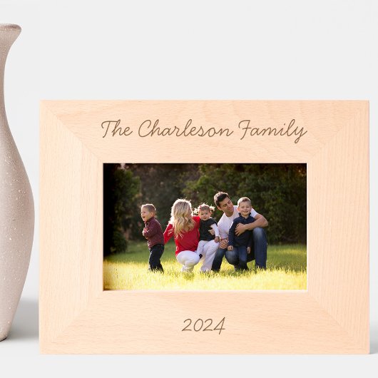 Personalisierter Familienname Geätzte Rahmen