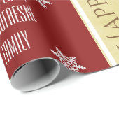 Personalisierter Familienname Geschenkpapier (Rolleneckpunkt)