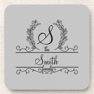 Personalisierter Familienname Getränkeuntersetzer