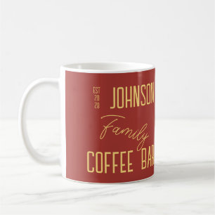Personalisierter Familienname Kaffee Kaffeetasse
