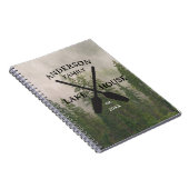 Personalisierter Familienname Lake House Notizblock (Rechte Seite)