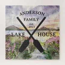 Personalisierter Familienname Lake House