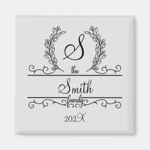Personalisierter Familienname  Magnet
