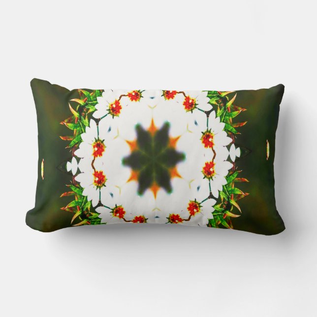 Personalisierter Familienname-Throw-Pilz Lendenkissen (Vorderseite)