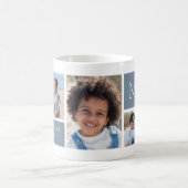 Personalisierter Familienname und Monogramm-FotoCo Kaffeetasse (Mittel)