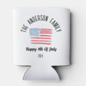 Personalisierter Familienname von Airbrush America Dosenkühler (Rückseite)