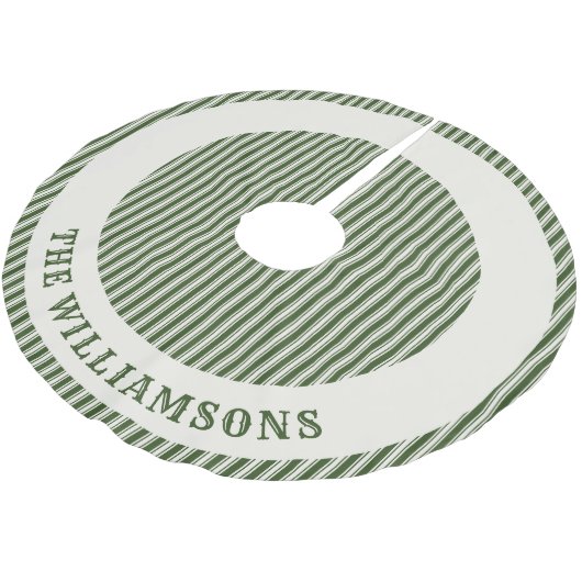 personalisierter Familienname Weihnachtsbaumrock Polyester Weihnachtsbaumdecke (Schrägansicht)