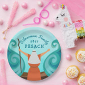 Personalisierter Familienpass Moses Parting Water Pappteller (Party)