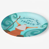 Personalisierter Familienpass Moses Parting Water Pappteller (Schrägansicht)
