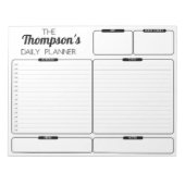 Personalisierter Familienplaner Notepad Notizblock (Vorderseite)