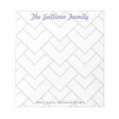 Personalisierter Familiensammler, benutzerdefinier Notizblock (Vorderseite)