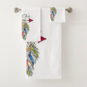 Personalisierter Familienstamm Badhandtuch Set (Insitu)