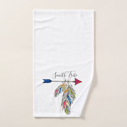 Personalisierter Familienstamm Badhandtuch Set (Handtuch)