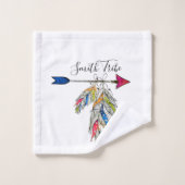 Personalisierter Familienstamm Badhandtuch Set (Waschlappen)