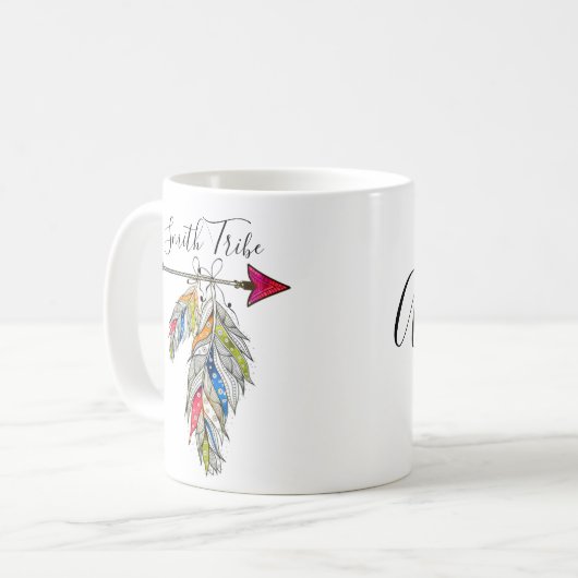 Personalisierter Familienstamm Kaffeetasse (Vorderseite Links)