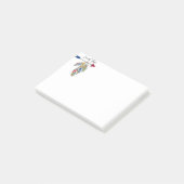 Personalisierter Familienstamm Post-it Klebezettel (angewinkelt)