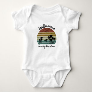 Personalisierter Familienurlaub Baby Strampler