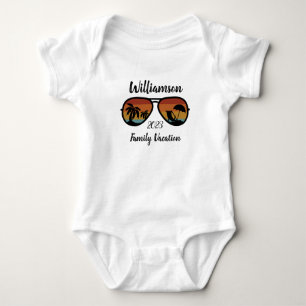 Personalisierter Familienurlaub Baby Strampler