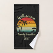 Personalisierter Familienurlaub Badhandtuch Set (Handtuch)