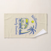 Personalisierter Familienurlaub Badhandtuch Set (Handtuch)