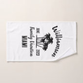 Personalisierter Familienurlaub Badhandtuch Set (Handtuch)