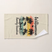 Personalisierter Familienurlaub Badhandtuch Set (Handtuch)