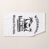 Personalisierter Familienurlaub Badhandtuch Set (Handtuch)