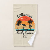 Personalisierter Familienurlaub Badhandtuch Set (Handtuch)