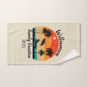 Personalisierter Familienurlaub Badhandtuch Set (Handtuch)