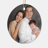 Personalisierter Familienurlaub Foto Keramikornament (Links)