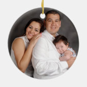 Personalisierter Familienurlaub Foto Keramikornament (Hinten)