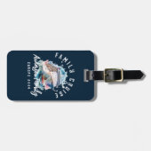 Personalisierter Familienurlaub Gepäckanhänger (Vorderseite horizontal)