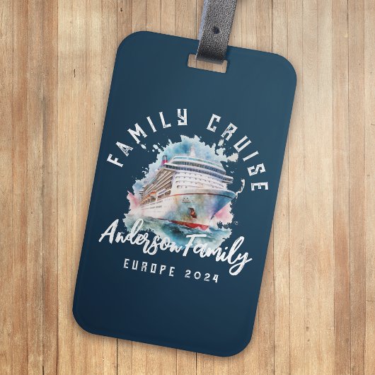 Personalisierter Familienurlaub Gepäckanhänger