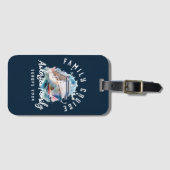 Personalisierter Familienurlaub Gepäckanhänger (Vorderseite (Horizontal))