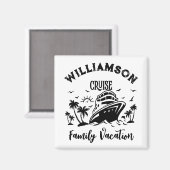 Personalisierter Familienurlaub Magnet (Vorderseite/Rückseite)