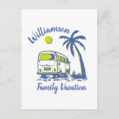 Personalisierter Familienurlaub Postkarte (Vorderseite)
