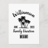 Personalisierter Familienurlaub Postkarte (Vorderseite)