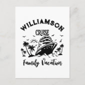 Personalisierter Familienurlaub Postkarte (Vorderseite)