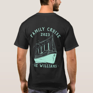 Personalisierter Familienurlaub Schifffahrt T-Shirt