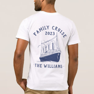 Personalisierter Familienurlaub Schifffahrt T-Shirt