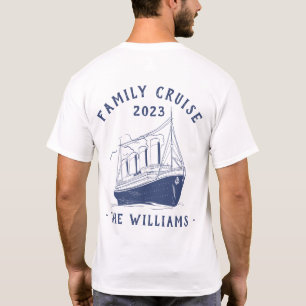 Personalisierter Familienurlaub Schifffahrt T-Shirt