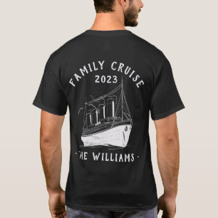 Personalisierter Familienurlaub Schifffahrt T-Shirt