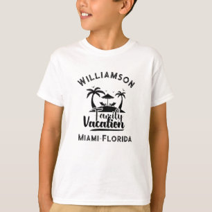 Personalisierter Familienurlaub T-Shirt