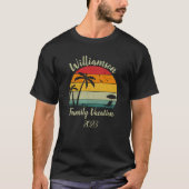 Personalisierter Familienurlaub T-Shirt (Vorderseite)