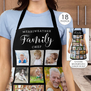 Personalisierter FAMILY KOCH 19 FotoCollage Custom Schürze