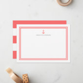 Personalisierter Farbanker und Streifen Mitteilungskarte (Vorderseite/Rückseite Beispiel)