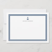 Personalisierter Farbanker und Streifen Mitteilungskarte (Vorderseite)