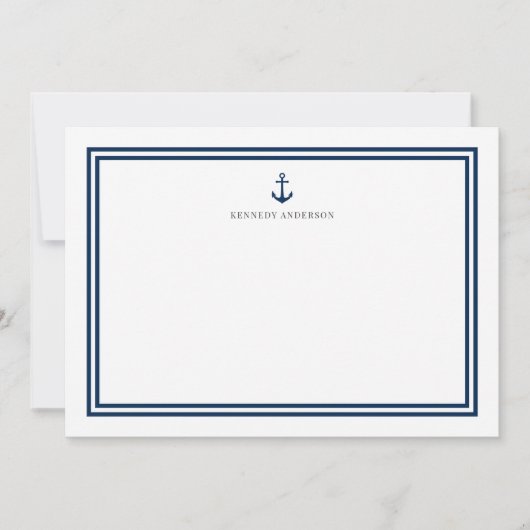 Personalisierter Farbanker und Streifen Mitteilungskarte (Vorderseite)